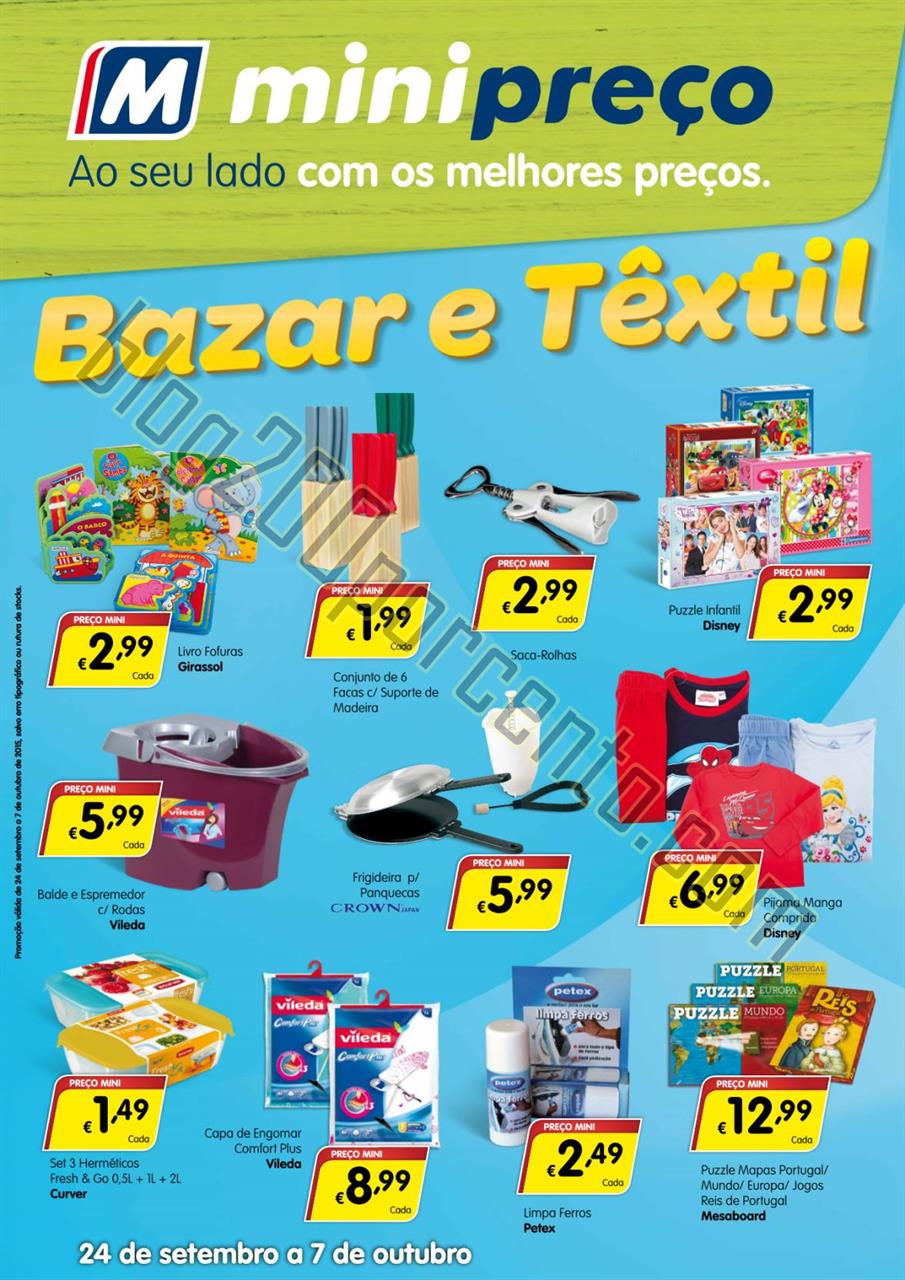Antevisão Folheto MINIPREÇO Bazar de 24 setembro