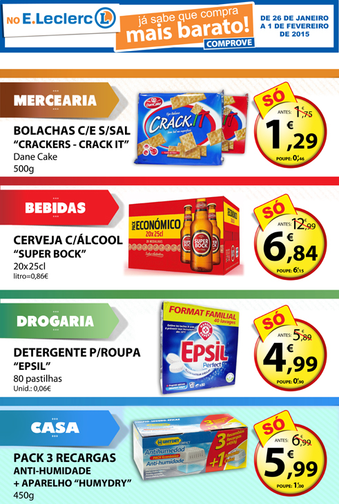 Promoções E-LECLERC Caldas da Rainha de 26 janei