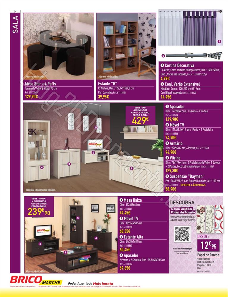 Antevisão Folheto BRICOMARCHÉ de 15 janeiro a 1 