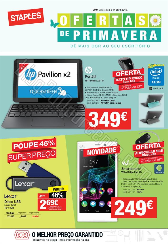 Antevisão Folheto STAPLES Primavera promoções d