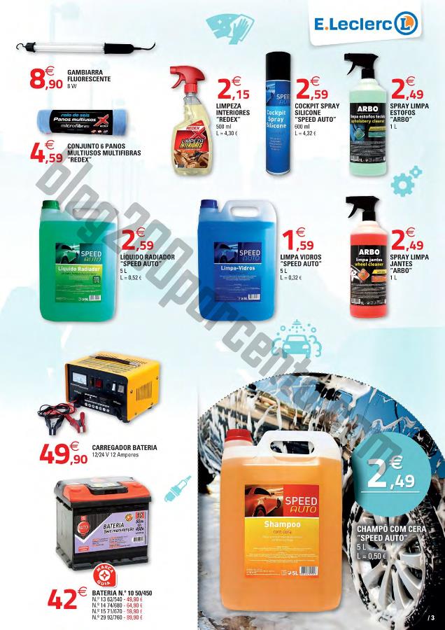 Antevisão Folheto E-LECLERC Auto e Campismo de 19
