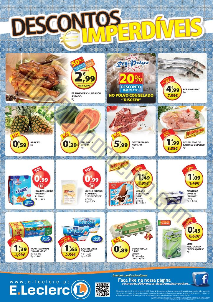 Antevisão Folheto E-LECLERC Chaves de 17 a 19 jul