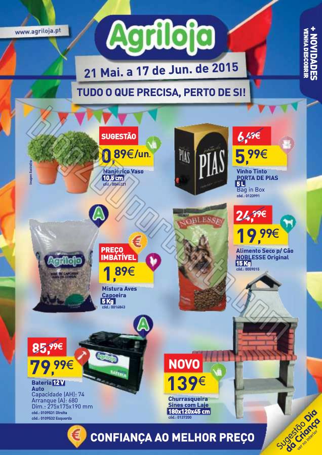 Antevisão Folheto AGRILOJA Promoções de 21 maio