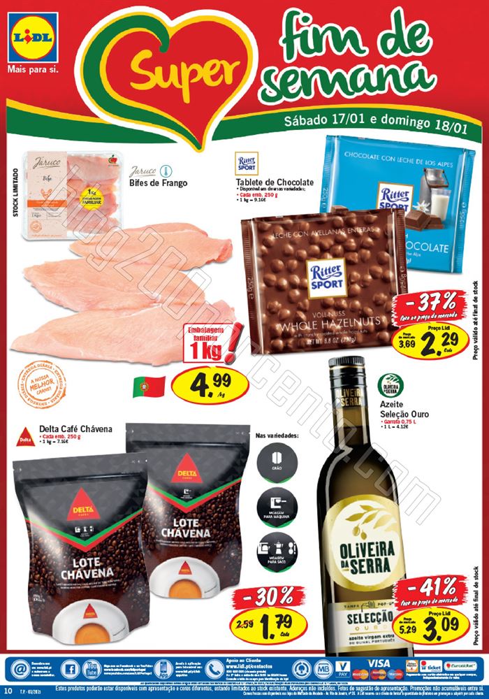 Antevisão Folheto LIDL Promoções de 15 a 21 jan