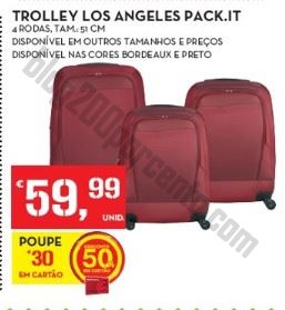 Acumulação 50% + cupão CONTINENTE apenas dia 21 julho - Trolleys