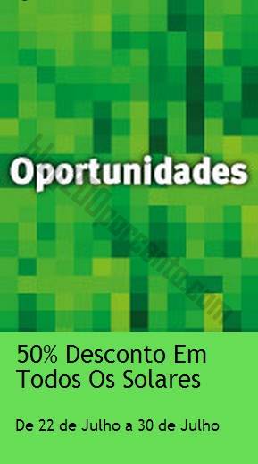 50% de desconto JUMBO Solares até 30 julho