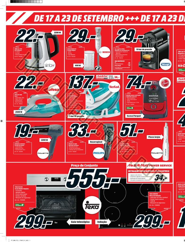 Antevisão Folheto MEDIA MARKT Norte de 17 a 23 se