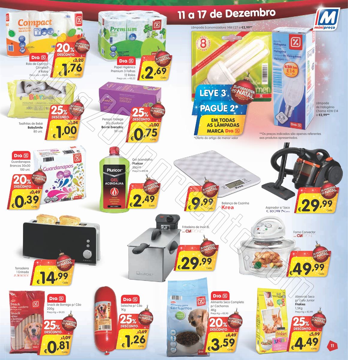 Antevisão Folheto MINIPREÇO de 11 a 17 dezembro 