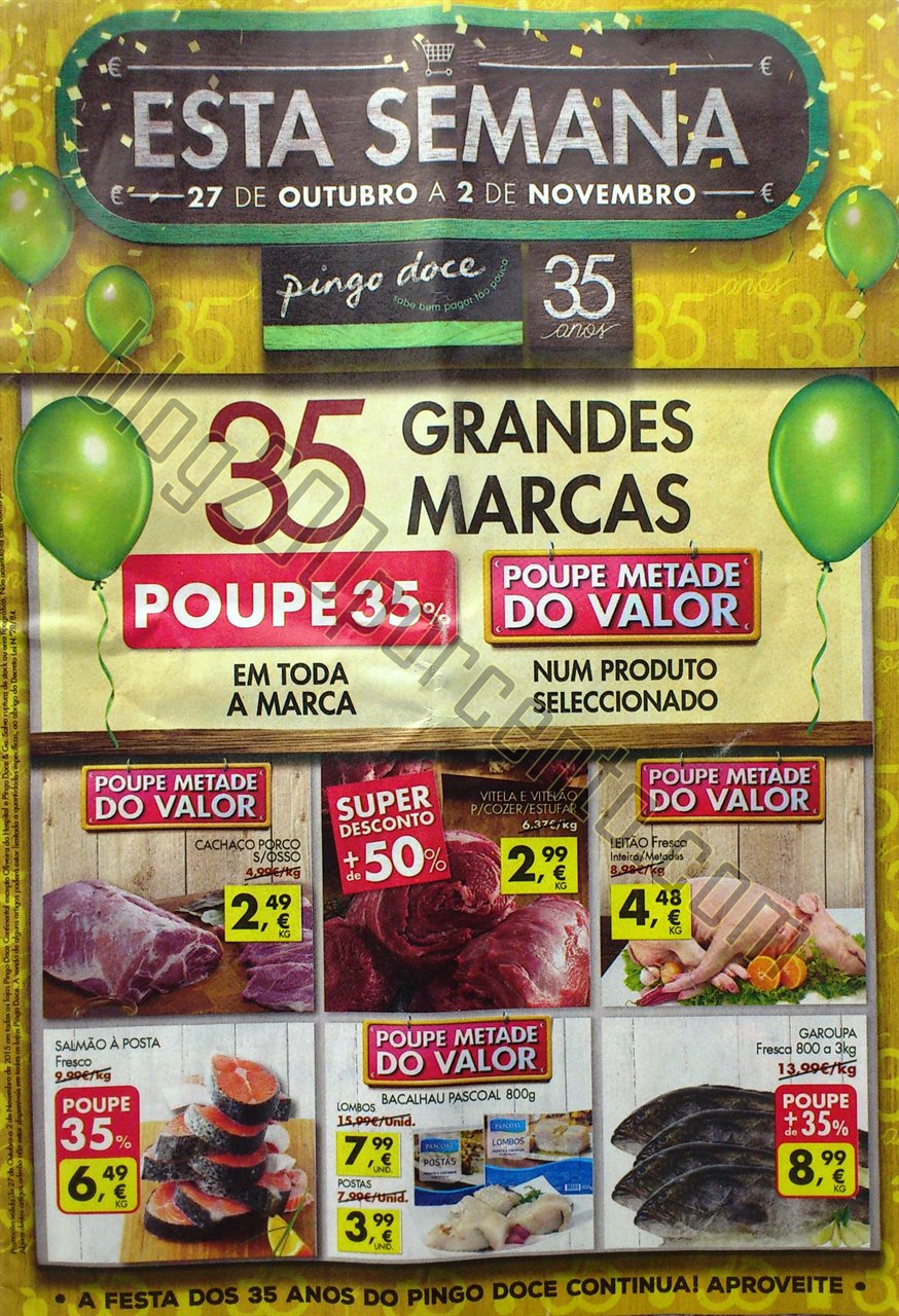 Antevisão Folheto PINGO DOCE de 27 outubro a 2 no