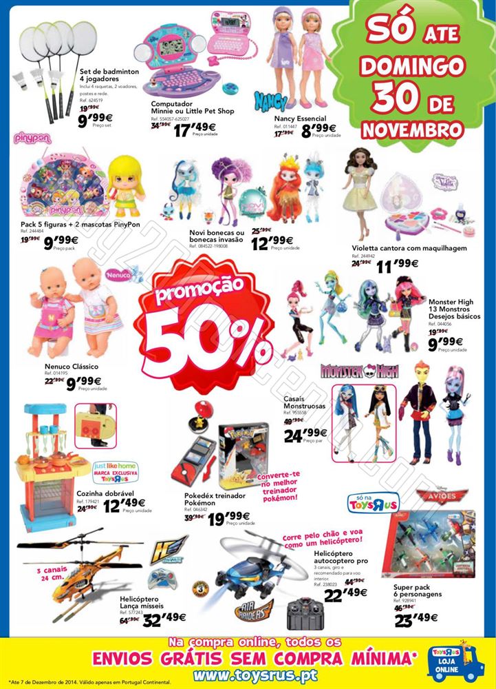 Novo Folheto TOYSRUS Black Friday Brinquedos de 24