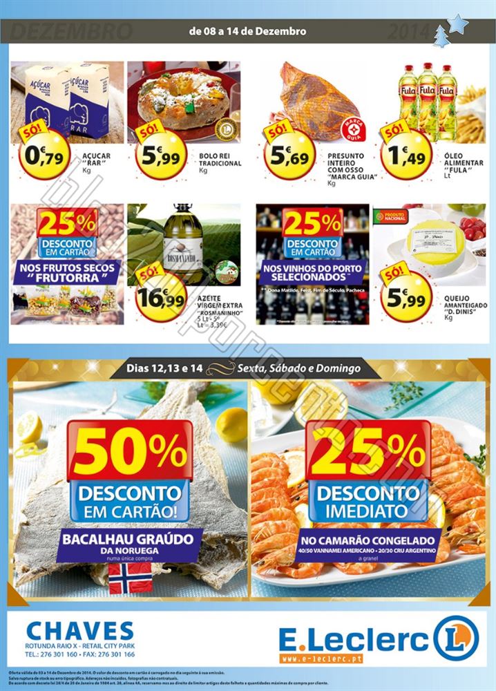 Antevisão Folheto E-LECLERC Chaves de 3 a 14 deze