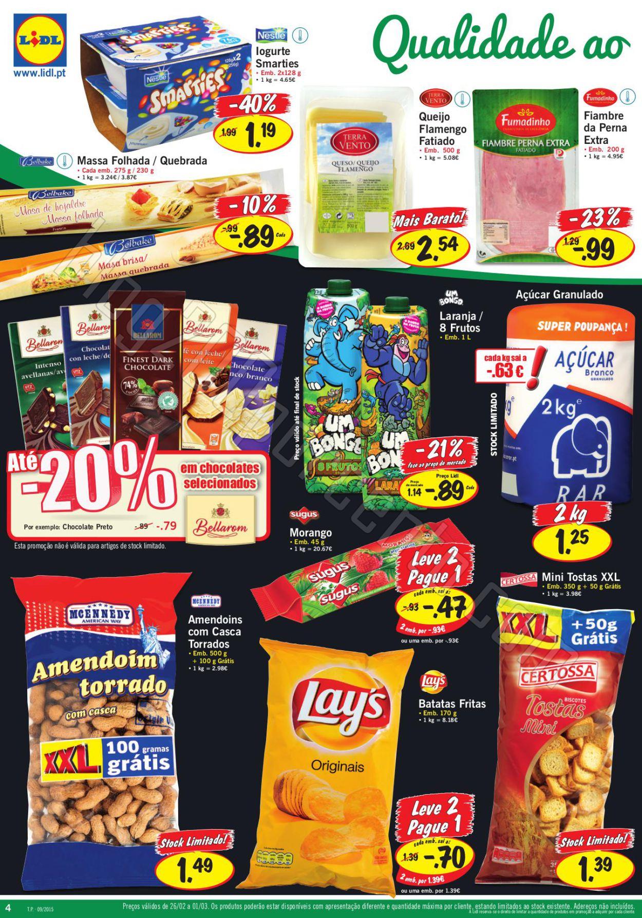 Antevisão Folheto LIDL promoções de 26 fevereir