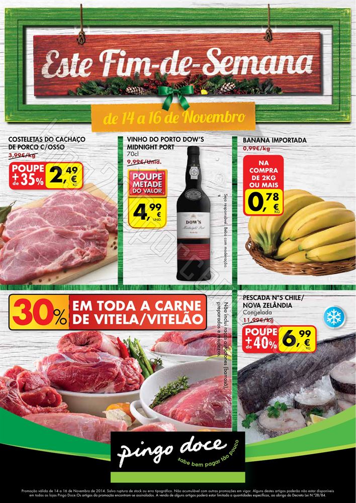 Novo Folheto PINGO DOCE Fim de Semana de 14 a 16 n