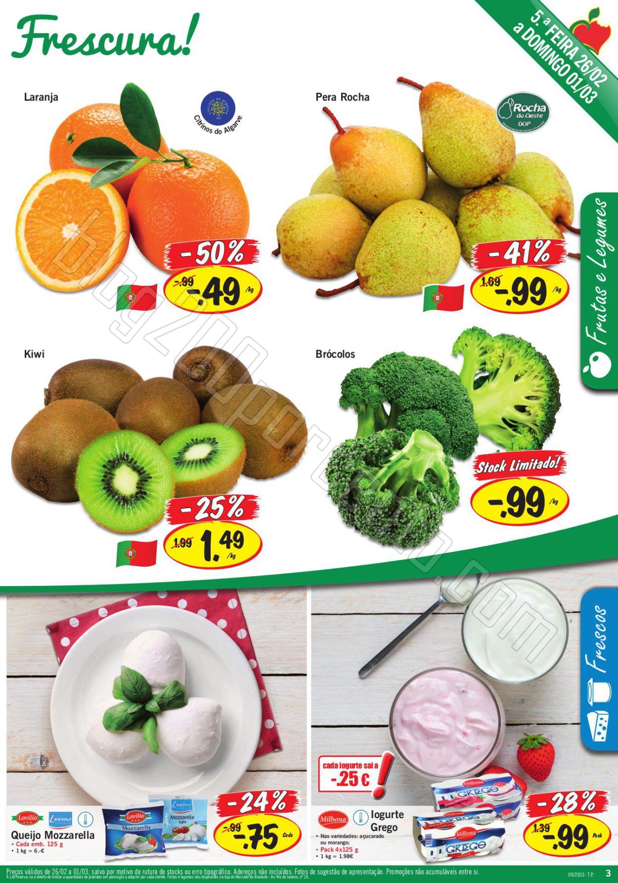 Antevisão Folheto LIDL promoções de 26 fevereir