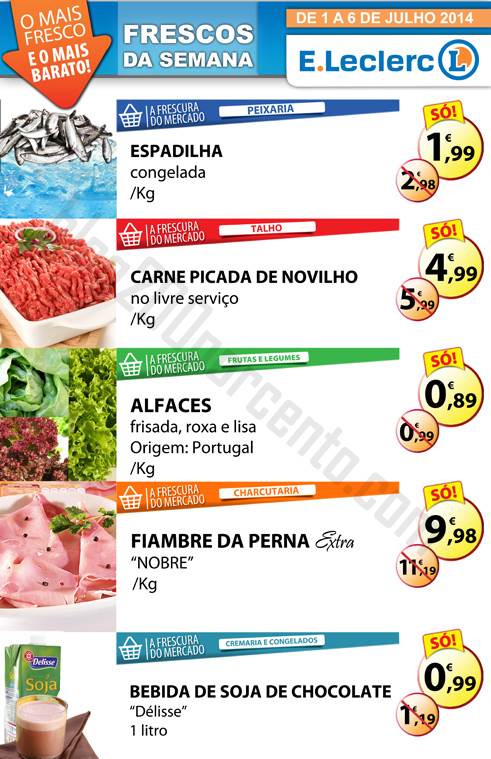 Promoção E-LECLERC de 1 a 6 julho - Caldas da Rainha
