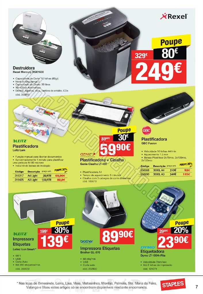 Antevisão Folheto STAPLES Primavera promoções d