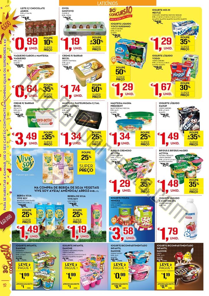 Antevisão Folheto CONTINENTE Promoções de 16 a 