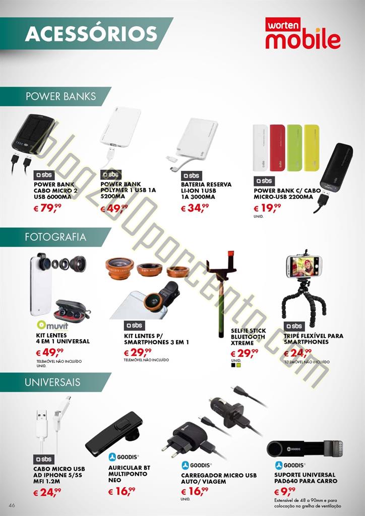 Novo Folheto WORTEN MOBILE Promoções até 2 sete