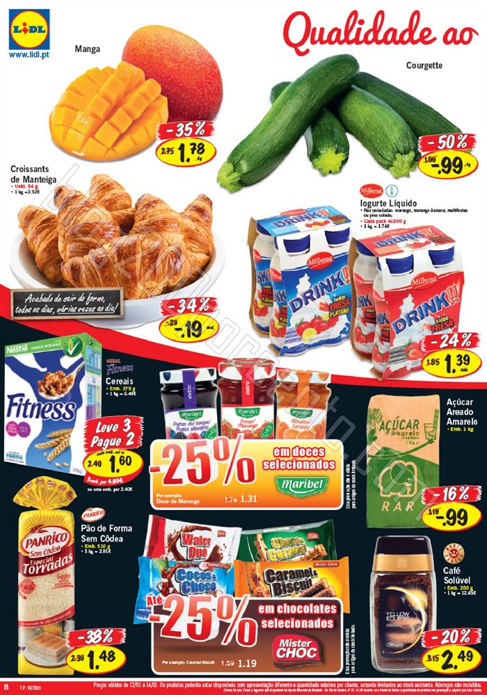 Antevisão Folheto LIDL promoções de 8 a 14 jane