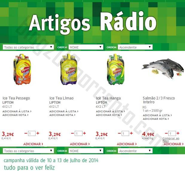 Promoções JUMBO de 10 a 13 julho