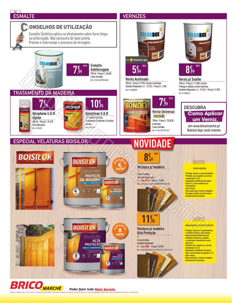 Antevisão Folheto BRICOMARCHÉ Promoções de 21 