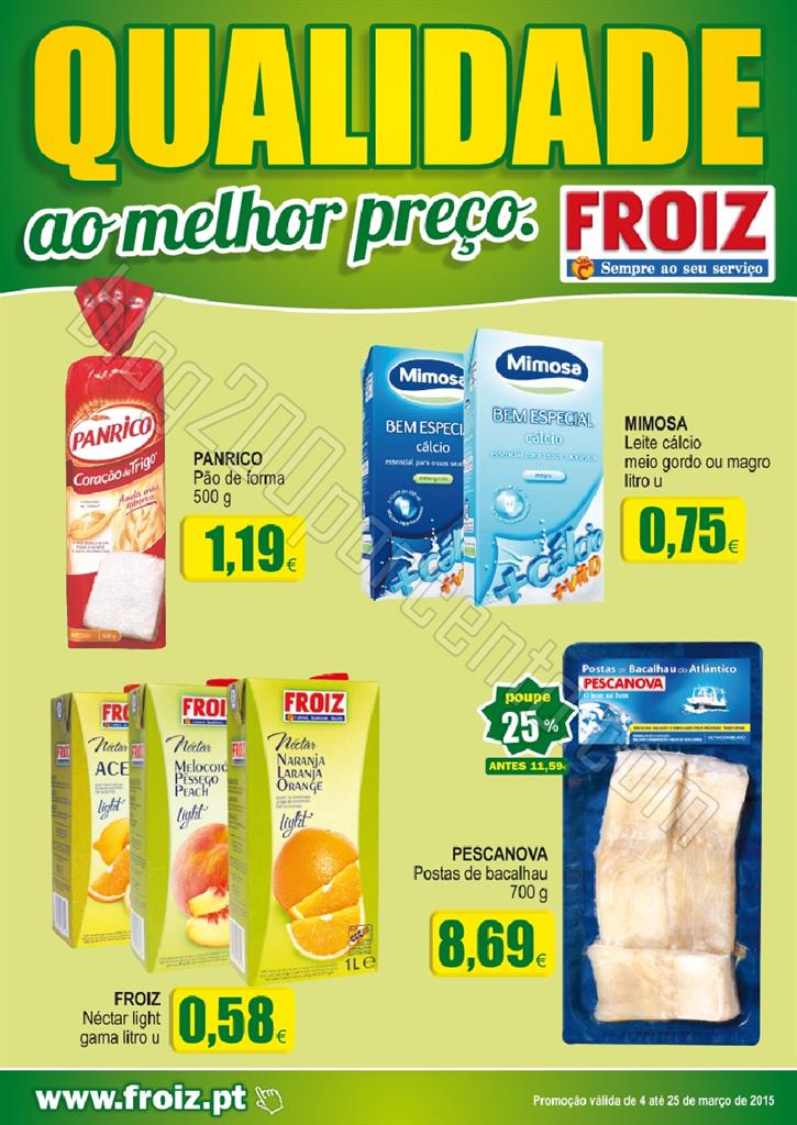 Novo Folheto FROIZ promoções até 25 março p1.j