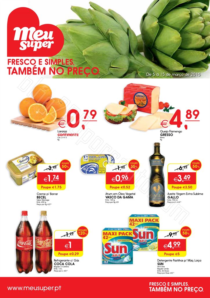 Novo Folheto MEU SUPER Promoções de 5 a 15 març