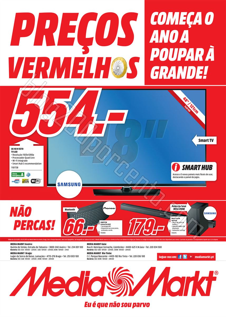 Antevisão Folheto MEDIAMARKT Norte de 22 a 28 jan