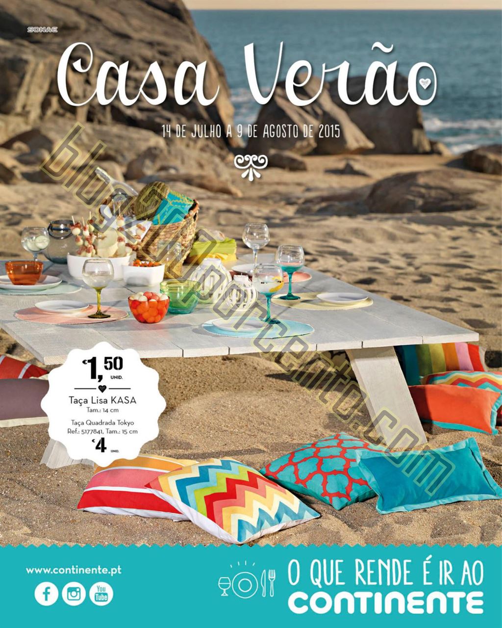 Antevisão Folheto CONTINENTE Casa Verão de 14 ju