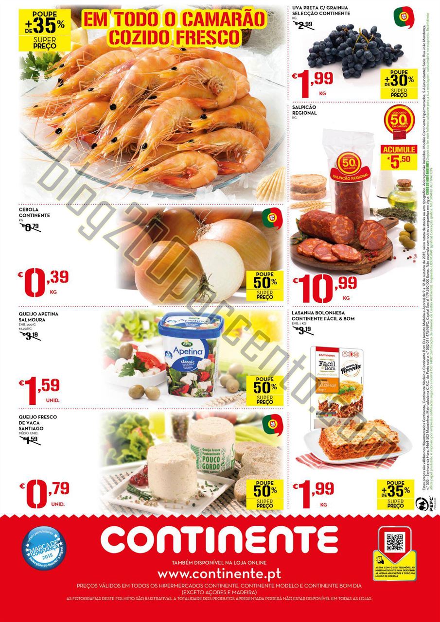 Antevisão Folheto CONTINENTE Frescos Fim de seman