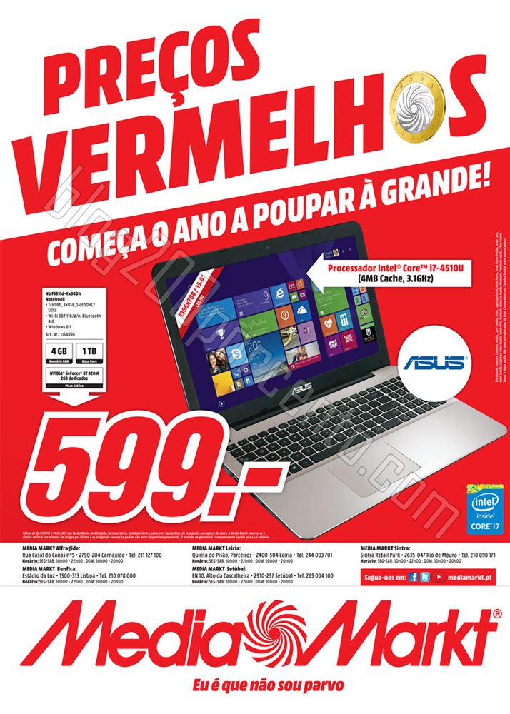 Antevisão Folheto MEDIAMARKT Centro de 8 a 14 jan