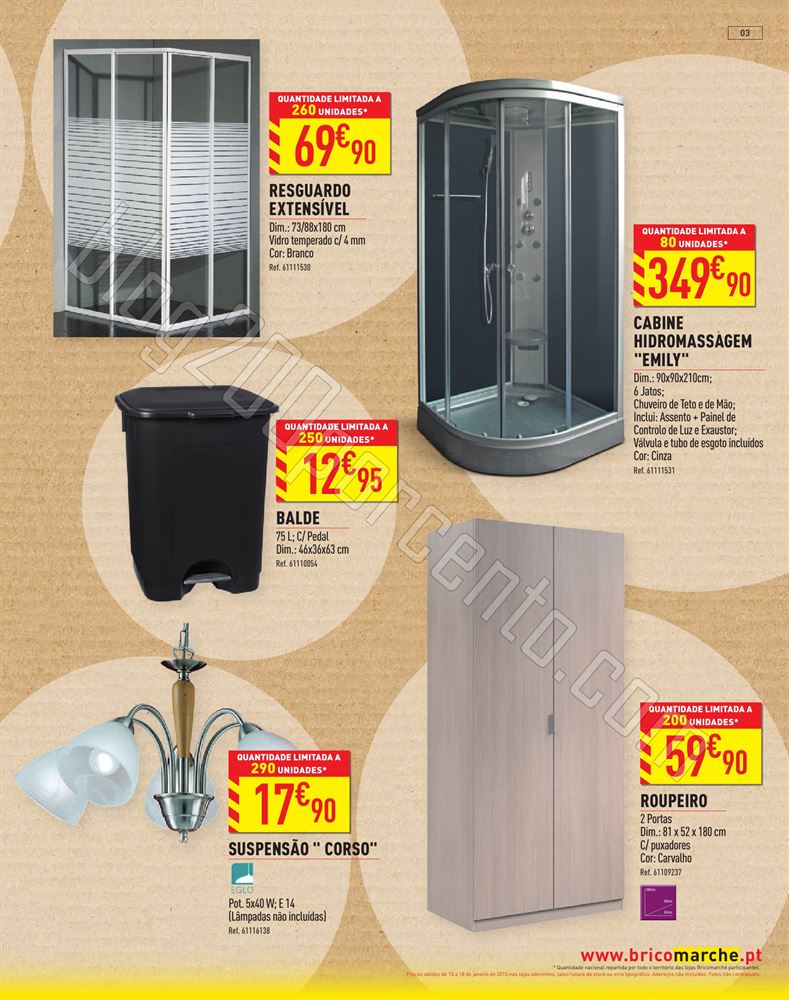 Novo Folheto BRICOMARCHÉ de 10 a 18 janeiro p3.jp