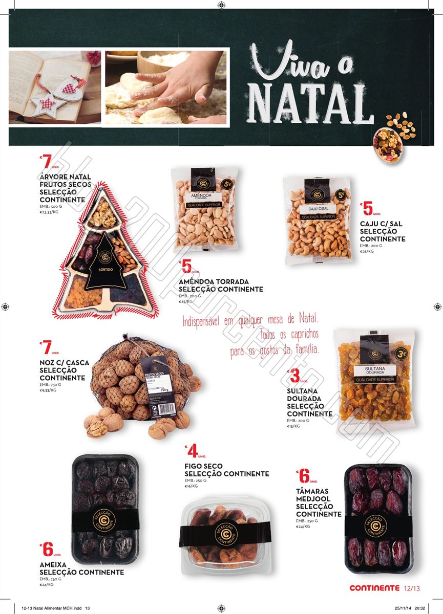 Novo Folheto CONTINENTE Viva o Natal de 9 a 24 dez