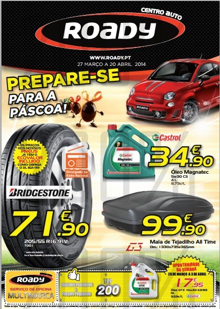 Novo folheto | ROADY | Pascoa - de 27 março a 20 abril