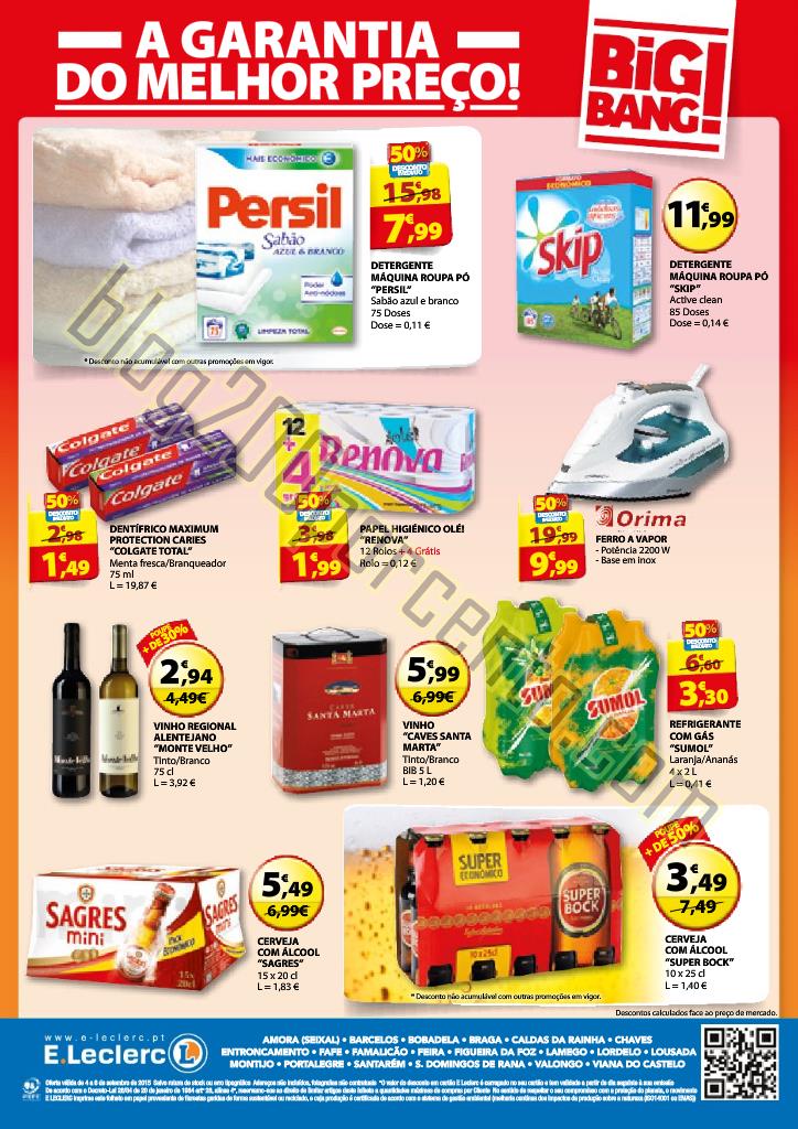 Antevisão Folheto E-LECLERC Big Bang Fim de seman