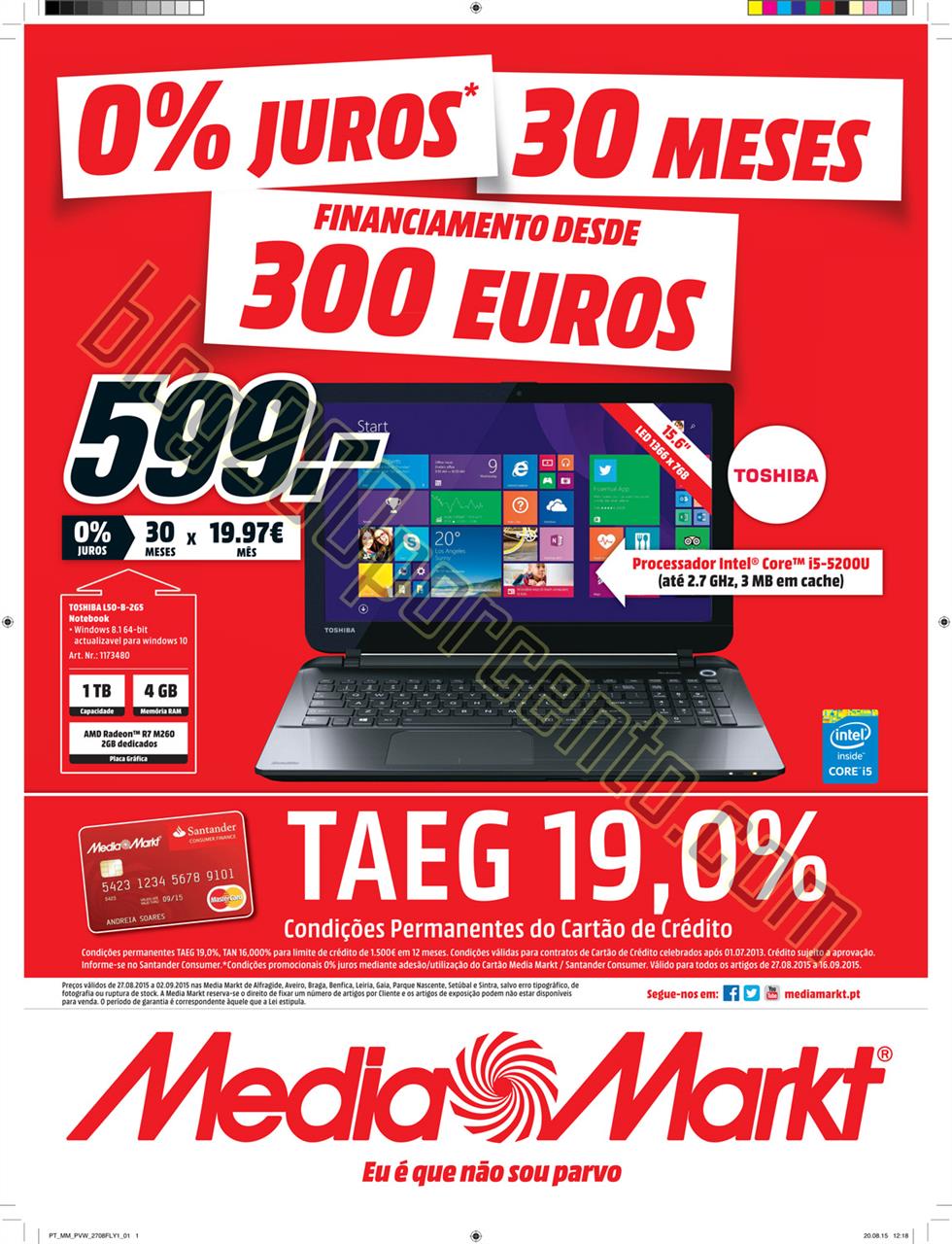 Antevisão folheto MEDIA MARKT de 27 agosto a 2 se