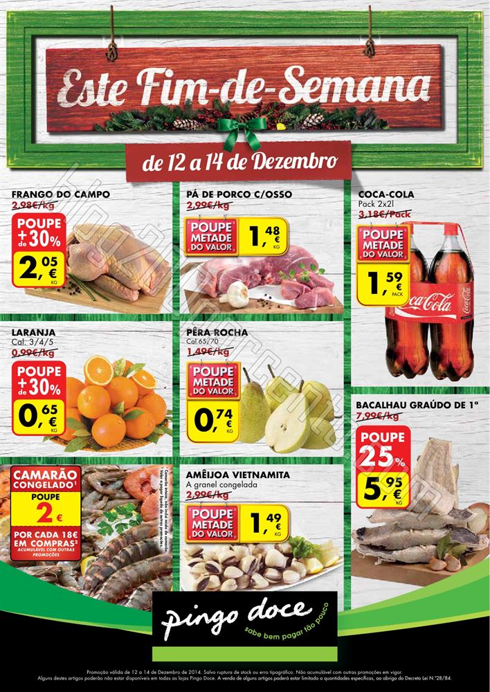 Antevisão Folheto PINGO DOCE Fim de semana de 12 