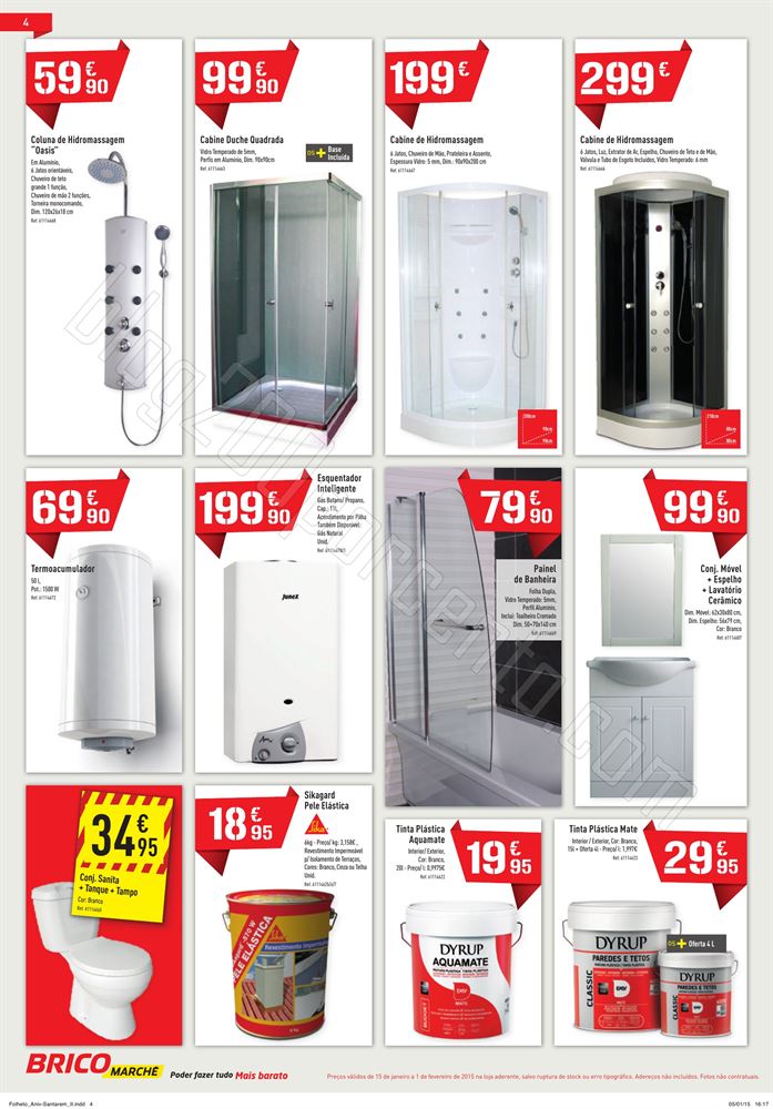 Novo Folheto BRICOMARCHE Santarem de 15 janeiro a 