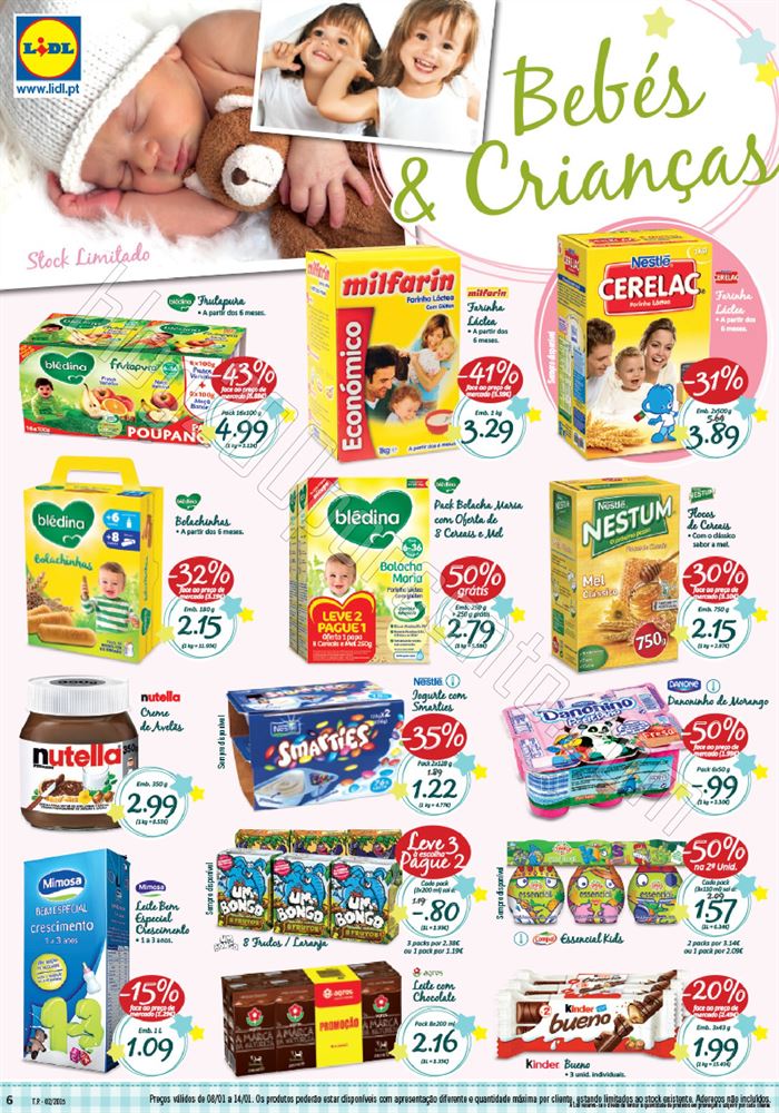 Antevisão Folheto LIDL promoções de 8 a 14 jane