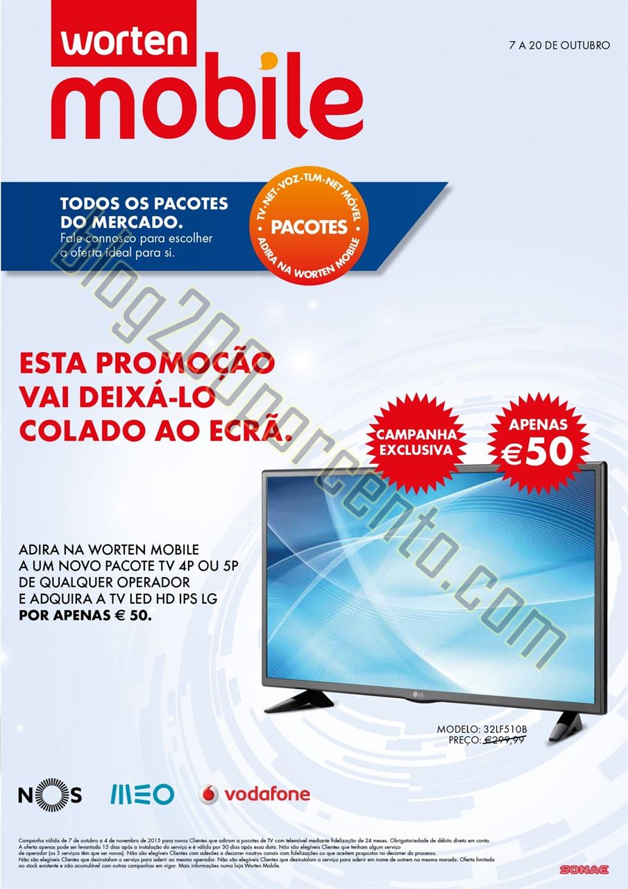Novo Folheto WORTEN Promoções de 7 a 20 outubro 