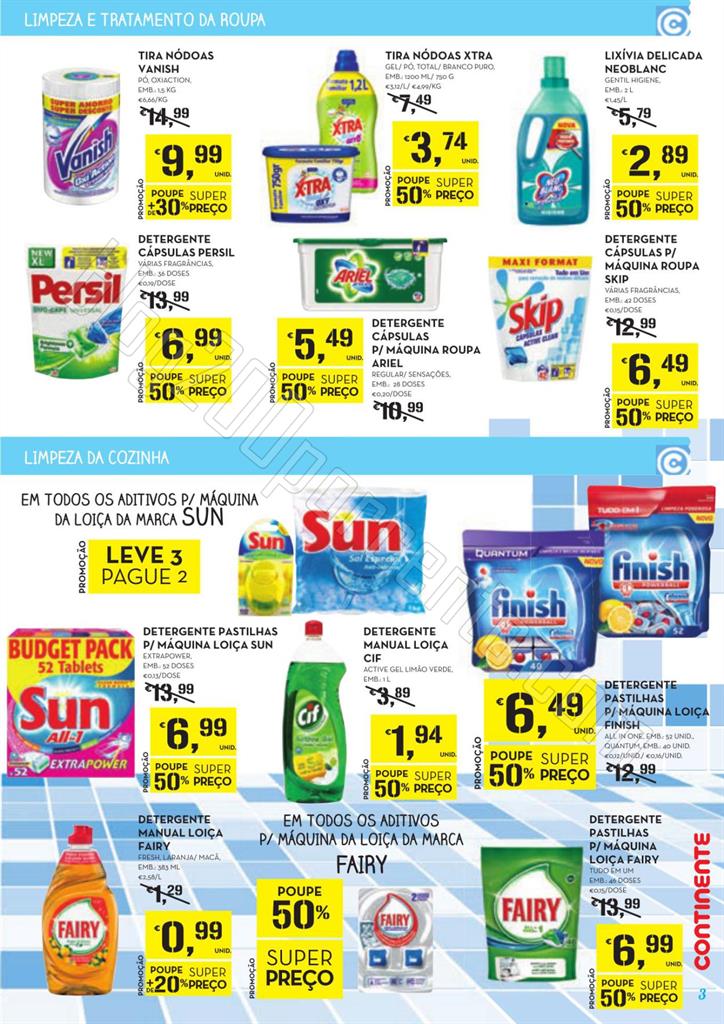 Antevisão Folheto CONTINENTE Limpeza de 3 a 15 ma