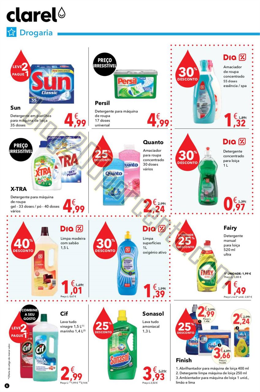 Antevisão Folheto CLAREL Promoções de 22 outubr