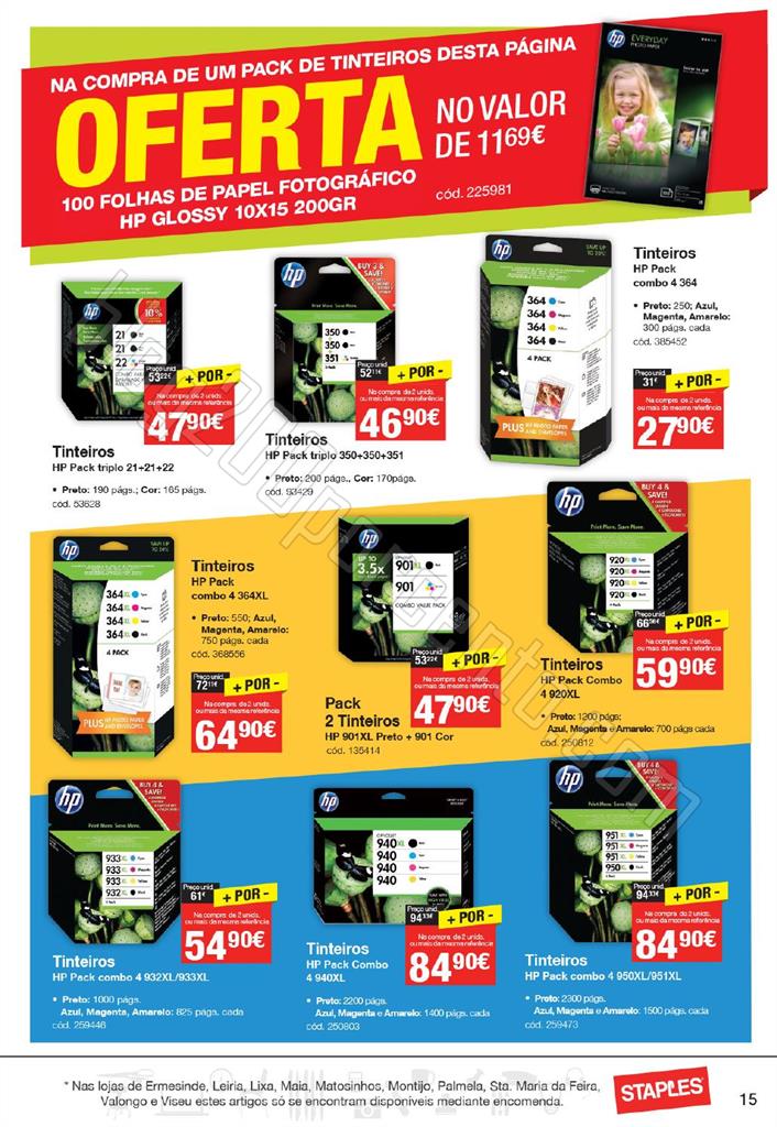 Antevisão Folheto STAPLES promoções de 5 a 17 m
