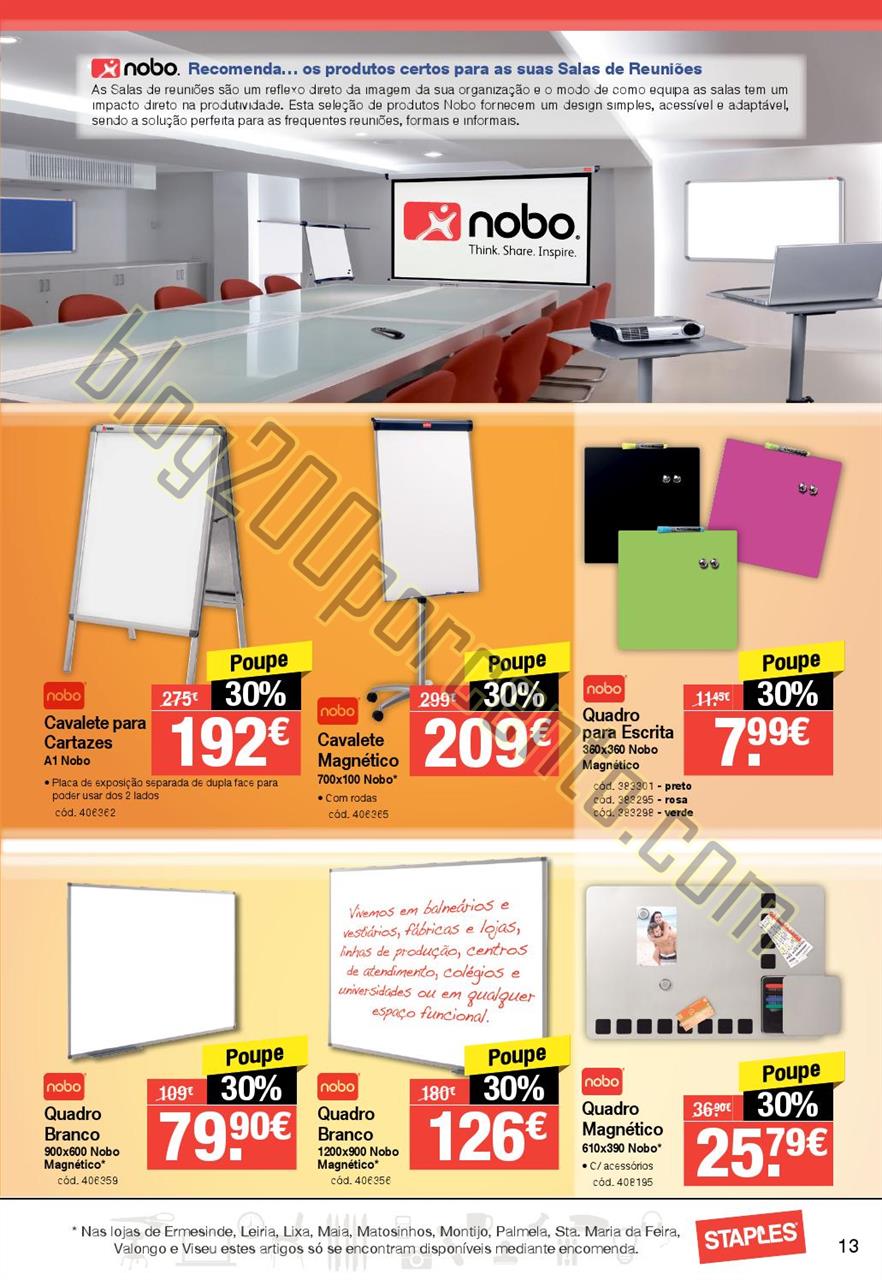 Antevisão Folheto STAPLES Segurança de 1 a 13 ou