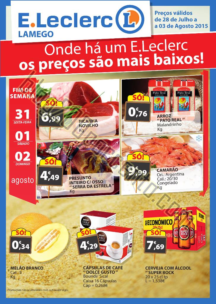 Antevisão de Folheto E-LECLERC Lamego de 28 julho