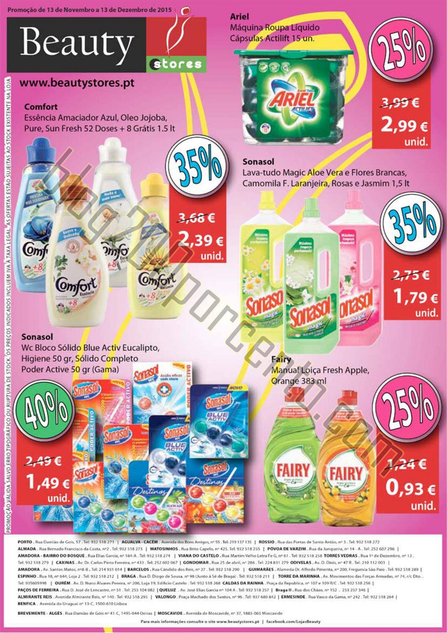 Novo Folheto BEAUTY STORES Promoções de 13 novem