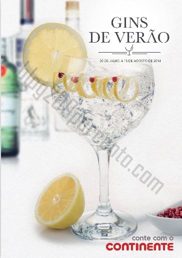 Folheto CONTINENTE Gins de verão até 18 agosto