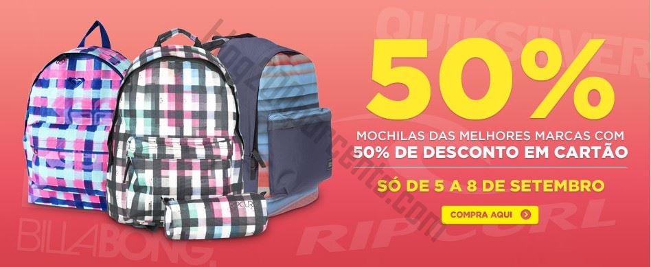 Até 50% de desconto SPORT ZONE de 5 a 8 setembro