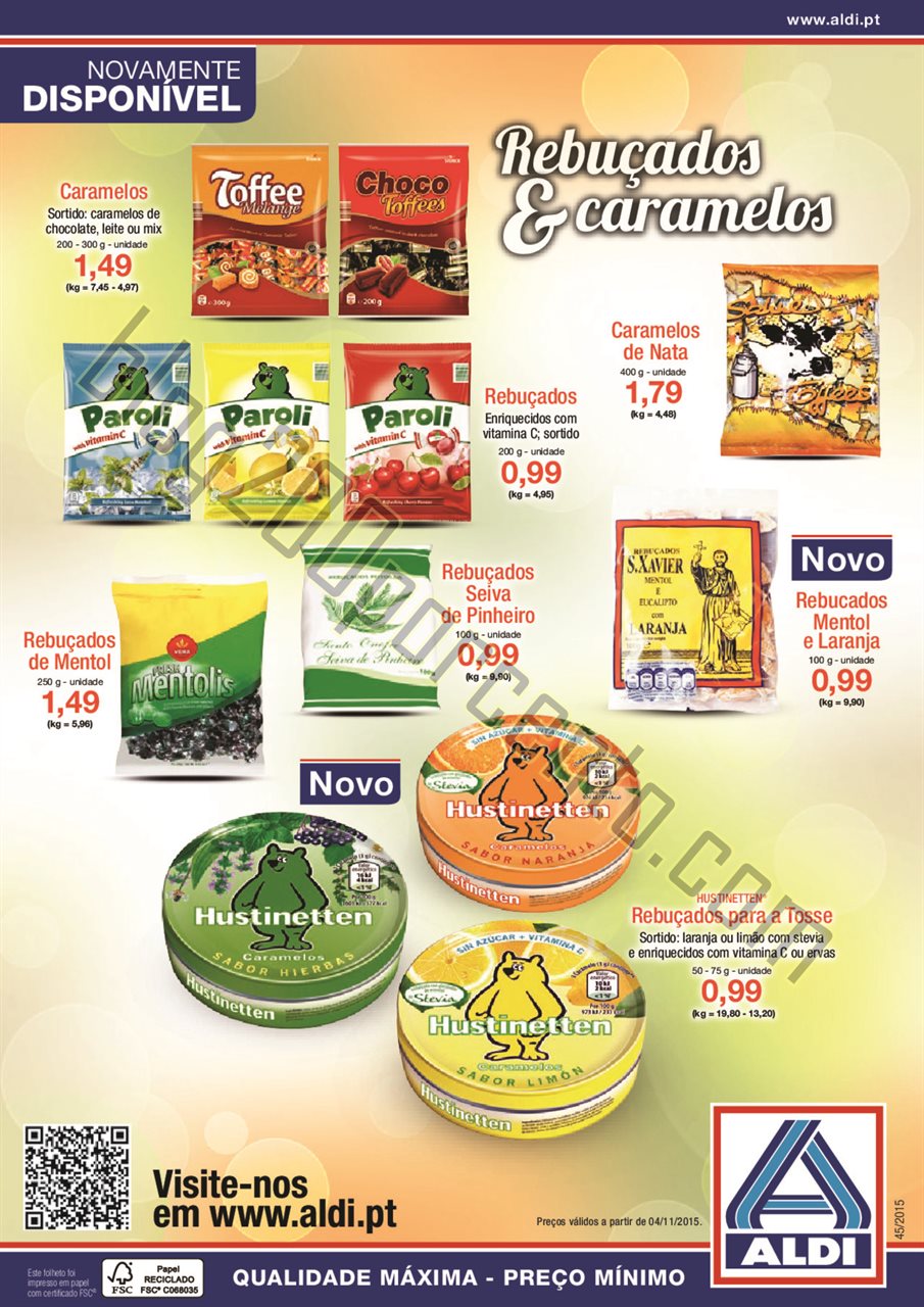 Antevisão Folheto ALDI promoções a partir de 4 