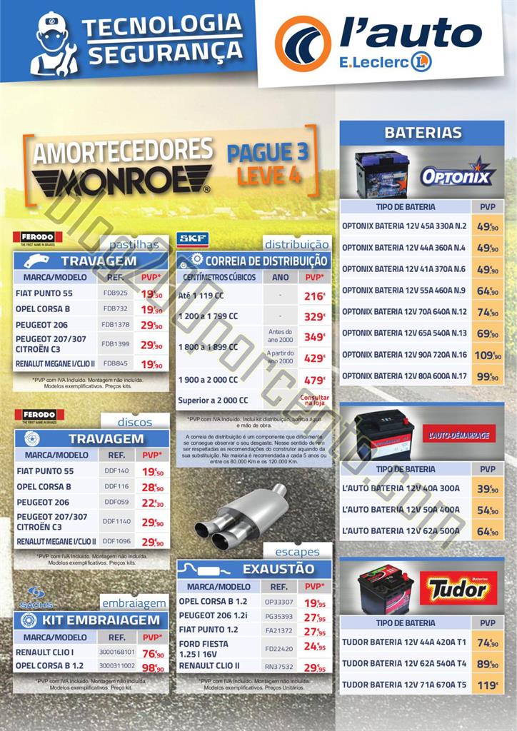Novo Folheto E-LECLERC Auto de 27 maio a 28 junho 